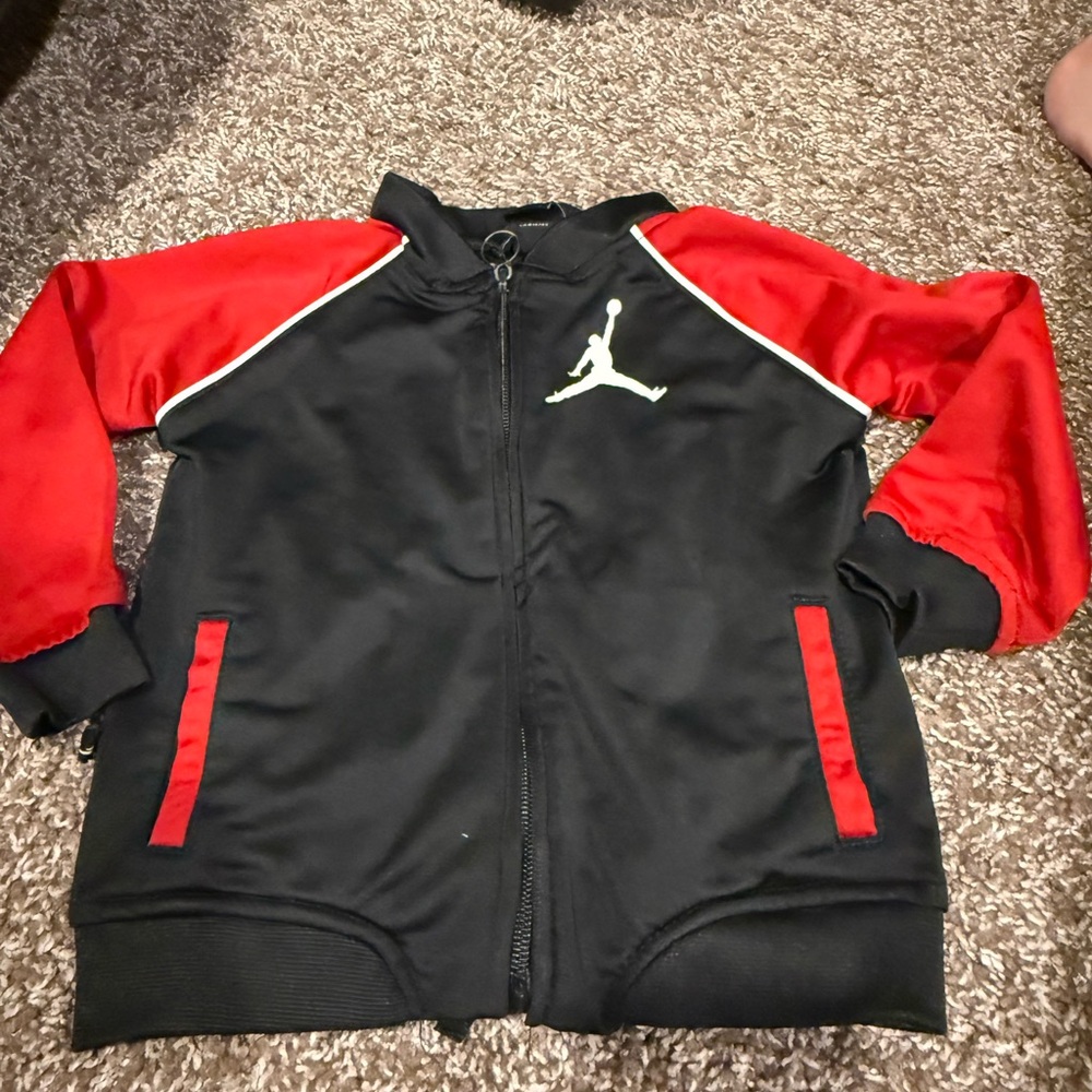 🍌Kids Jordan Black and Red Jacket